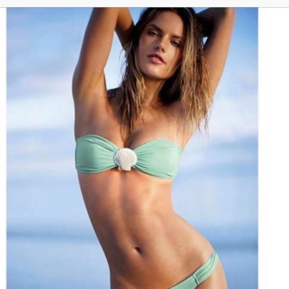 strapless mermaid shell bikini swimsuit M Bando